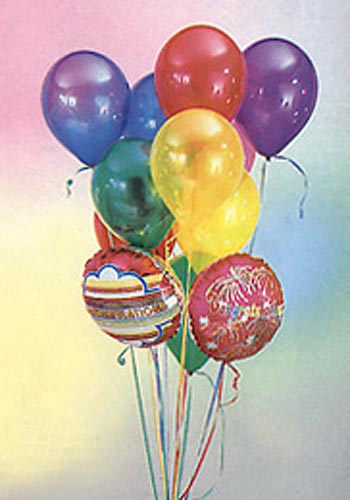 19 adet rengarenk uan balon demeti 