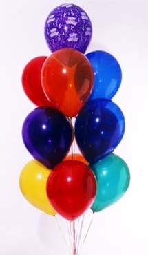 farkl renklerde sevgililer gn balonlar 