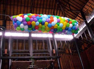 300 adet rengarenk balon brakma hizmeti 