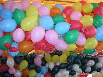 400 adet balon brakma balon yamuru hizmeti 