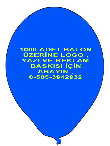 balon logo baskı yazı