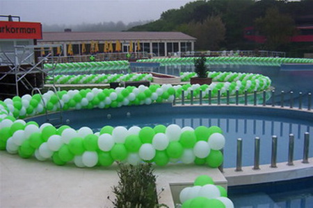 100 metre işyeri açılış balon dekoru XXL paket  